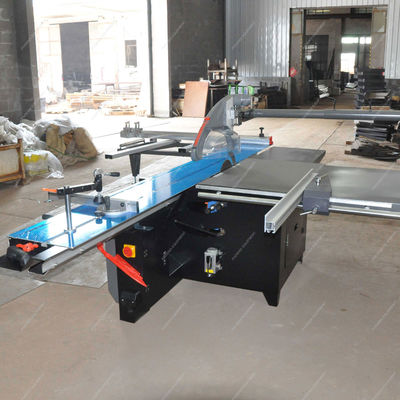 Maison Travail du bois Scie à mitre automatique avec table coulissante de 3200 mm et élévateur de bois