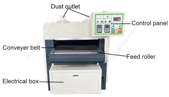 Pinceau de polissage entièrement automatique à bois avec une largeur de traitement maximale de 1000 mm