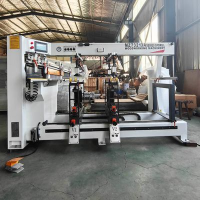 MZ73213A Machines horizontales à trois têtes de forage du bois pour la production de bois