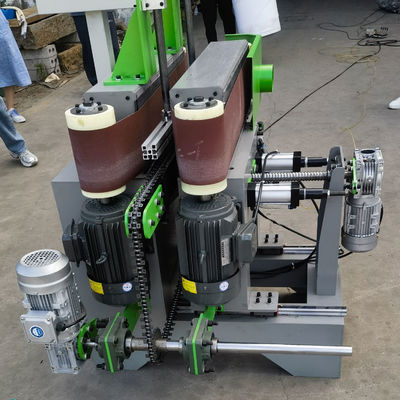 0.75kw moteur de convoyeur P2S150 machine automatique de polissage à deux côtés de planche de travail du bois