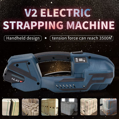 V2 Machine d'emballage électrique portative pour les emballages à fusion à chaud en bandes d'acier en plastique PET