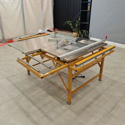 Machine à voir à table coulissante pliable sans poussière pour la coupe de bois jusqu'à 2800 mm de longueur