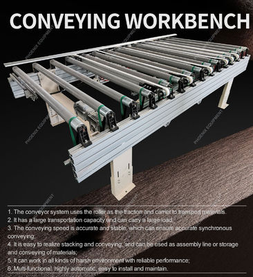 Largeur de 1300 mm entièrement automatique personnalisé en acier inoxydable ligne de convoyeur à rouleaux multiples ligne d'assemblage convoyeur