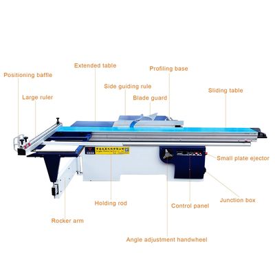 3200mm Tête à planche coulissante de précision lourde pour couper du bois