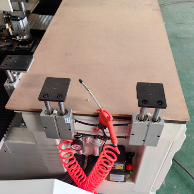 Machine de perçage de trous de porte en bois à fente entièrement automatique à serrure CNC
