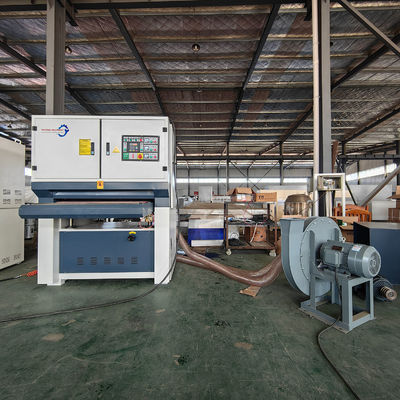 27.87kw R-R1000 Large bande de banc Sander pour le ponçage de l'épaisseur du bois et la collecte de poussière