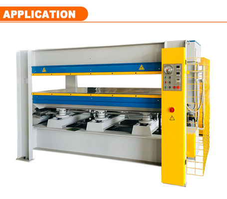 Machine de pressage isostatique à chaud à palettes de bois de 35 kW pour le processus de production de peau de porte en bois