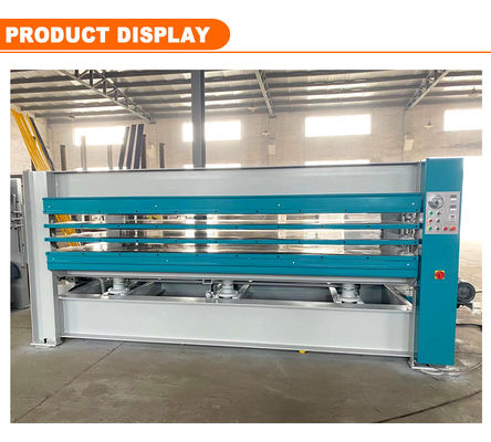 Machine de pressage isostatique à chaud à palettes de bois de 35 kW pour le processus de production de peau de porte en bois