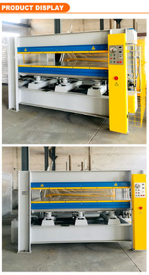 Machine de pressage isostatique à chaud à palettes de bois de 35 kW pour le processus de production de peau de porte en bois