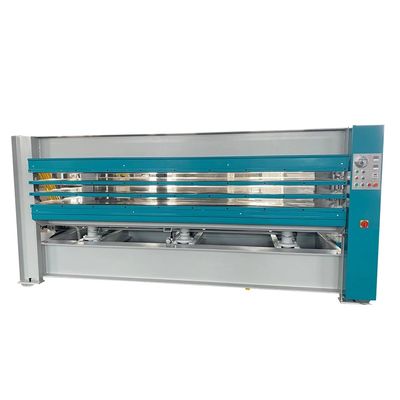 Machine de pressage isostatique à chaud à palettes de bois de 35 kW pour le processus de production de peau de porte en bois
