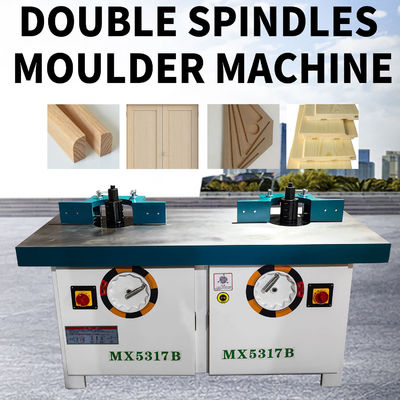 MX5317 Table Router Trimmer Double-Spindle Machine de moulage de moulage de bois verticale fraisage