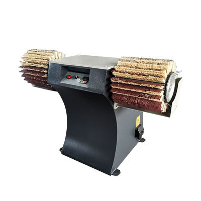 Machine à poncer le bois à double tête à tambour à brosse ponceuse pour polir les meubles en bois massif