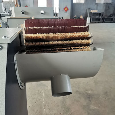 Machine à poncer le bois à double tête à tambour à brosse ponceuse pour polir les meubles en bois massif