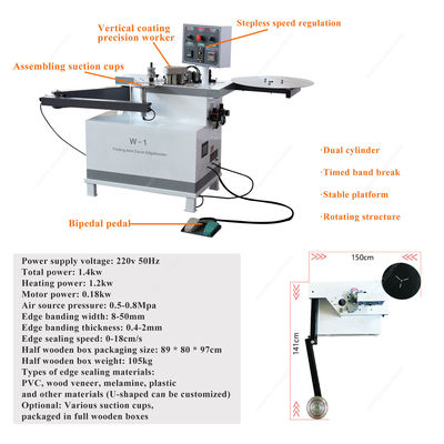 Facile à utiliser W-1 Machine de courbe automatique de travail du bois à petite bordure pour la maison