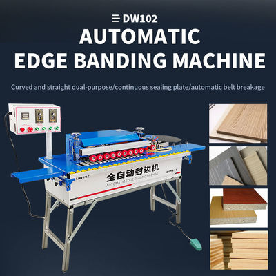 75 kg DW102 Machine à bandes oblique à bord droit pour petit ménage à grande vitesse pour armoires de travail du bois