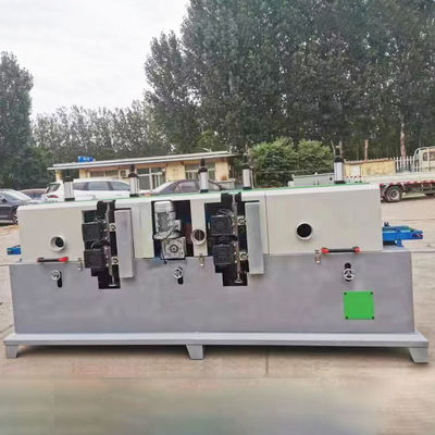 Machine de ponçage à quatre côtés automatique de 15 cm de matériau court mouvant à quatre côtés