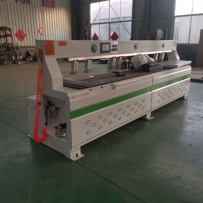 Machine de perçage de trous de serrure de porte horizontale à double ligne pour panneaux de meubles en contreplaqué MDF