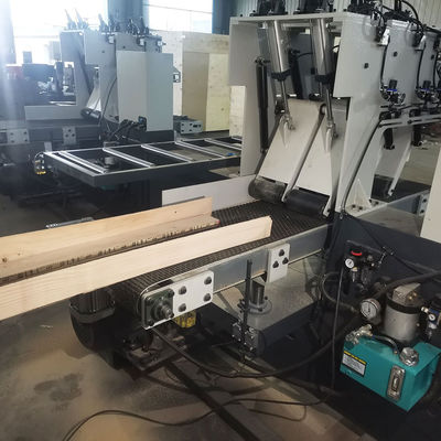 400 mm Max. largeur de travail haute précision presse de travail du bois à rouleaux tronçonneuse horizontale pour couper des troncs minces