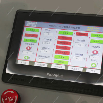 Machine à bandes entièrement automatique de bordure d'arc avec vitesse de 12 m/min et bras pliant flexible