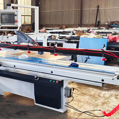 Machine à scier à la table coulissante à découpe de bois de précision industrielle CNC avec style horizontal