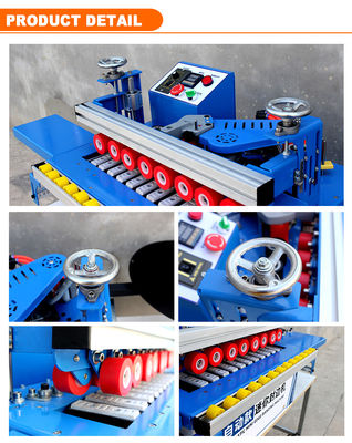 Petite machine à bandes de bordure en MDF polonais semi-automatique en PVC à bord courbé