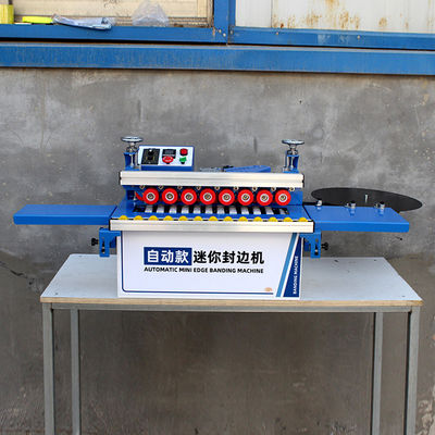 Petite machine à bandes de bordure en MDF polonais semi-automatique en PVC à bord courbé