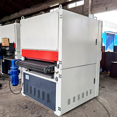 3500 KG R-RP1000 Calibrage de précision à large courroie de meulage Machine de ponçage à sable pour contreplaqué Plancher en bois massif