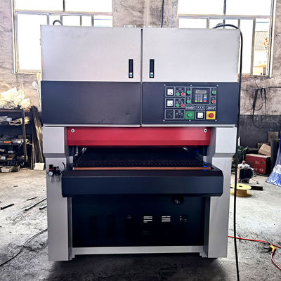 3500 KG R-RP1000 Calibrage de précision à large courroie de meulage Machine de ponçage à sable pour contreplaqué Plancher en bois massif
