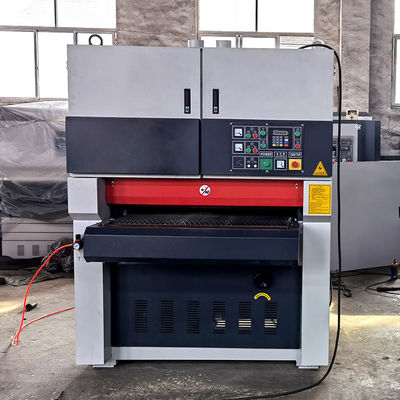 3500 KG R-RP1000 Calibrage de précision à large courroie de meulage Machine de ponçage à sable pour contreplaqué Plancher en bois massif