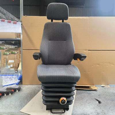 Siège du conducteur réglable pour chargeur de pelle avec absorbeur de chocs mécanique et double accoudoir