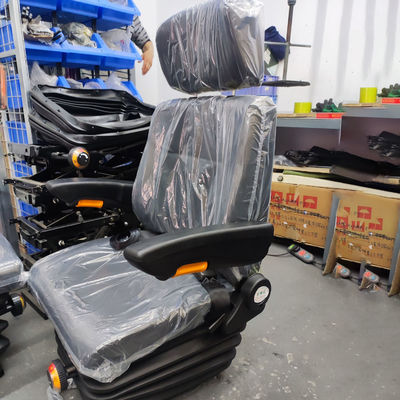 Siège du conducteur du chargeur avec absorbeur de chocs mécanique et rotation de 180 degrés du repose-bras
