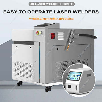 Soudage de précision Machine de soudage laser à fibre portative avec kit de pistolet à buse de 1500W