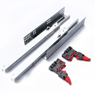 10 ensembles/ctn 303B-350 Amortisseur à pleine extension Dispositifs cachés 3 pliages Soft Close Undermount Drawer