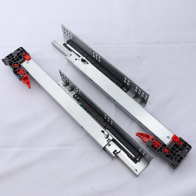 10 ensembles/ctn 303B-350 Amortisseur à pleine extension Dispositifs cachés 3 pliages Soft Close Undermount Drawer