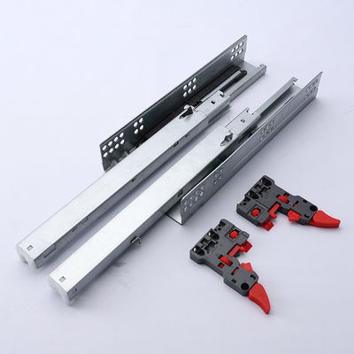 10 ensembles/ctn 303B-350 Amortisseur à pleine extension Dispositifs cachés 3 pliages Soft Close Undermount Drawer