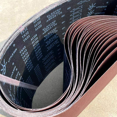 Papier de ponçage à bande de conditionnement de surface OEM pour machine à poncer le bois 610*100mm 3200*170mm
