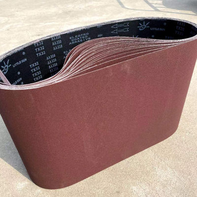 Papier de ponçage à bande de conditionnement de surface OEM pour machine à poncer le bois 610*100mm 3200*170mm