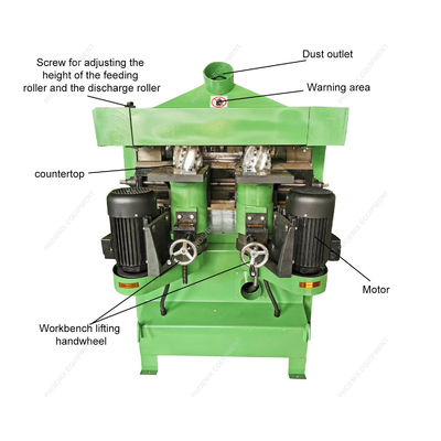 Facile Machines de travail du bois à moule à quatre côtés 9,2/7,5 m/min Vitesse d'alimentation 850 kg Poids
