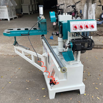 MJ105 double guide rail carré machine de mortier de bois avec 5 lames de scie 7,7kw poids 380KG