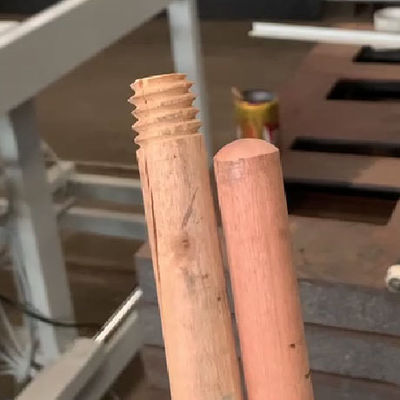 Machine à manœuvre de balai en bois avec moteur d'affûtage à tête ronde