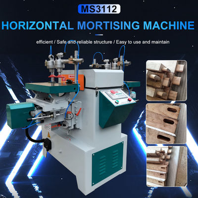 Machine de morticage du bois de 480 kg MS3112 à commande numérique à double extrémité horizontale