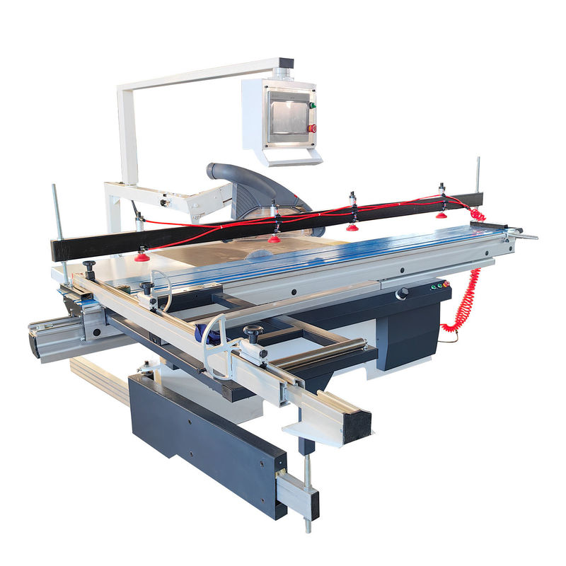 Vitesse de mise en valeur de 8000 r/min CNC-6132 Scie à table coulissante à double lame pour travaux de construction