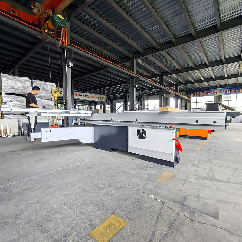 Table coulissante à panneau de précision, scie de découpe pour le travail du bois industriel 45 90 degrés