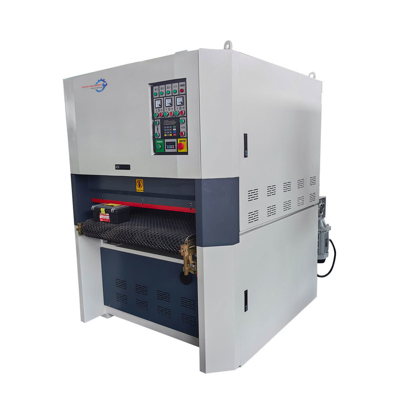 Moteur de 15 kW B-R-RP1000 Facile à utiliser Machine de ponçage à courroie à large bande de travail du bois industriel 1000 mm