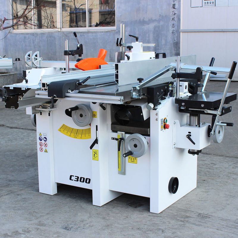0-2kW 5 en 1 combiné panneau coulissant scie fuseau moulure de table de travail du bois planeur machine