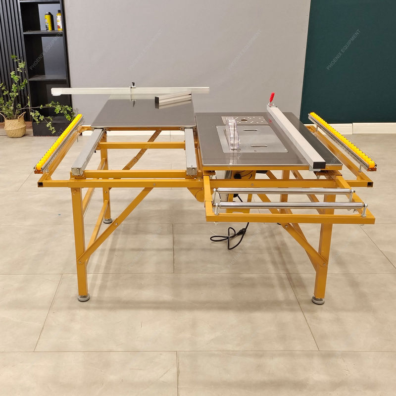 Machine de découpe de contreplaqué à table coulissante de haute précision avec moteur de scie à mini-paneau PDMJ16
