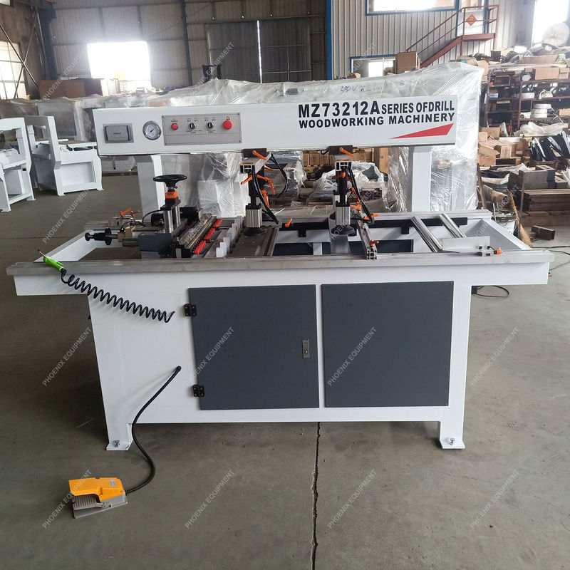 Machine de forage de panneaux de bois à trous multiples à 2 têtes à 380V/50HZ