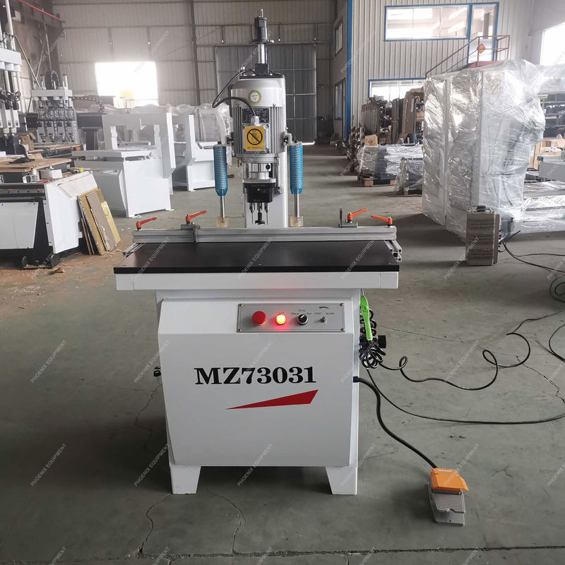 Mini machine de perçage portable à banc pour porte en bois Fermeture de trou de serrure charnière Boring CNC têtes simples