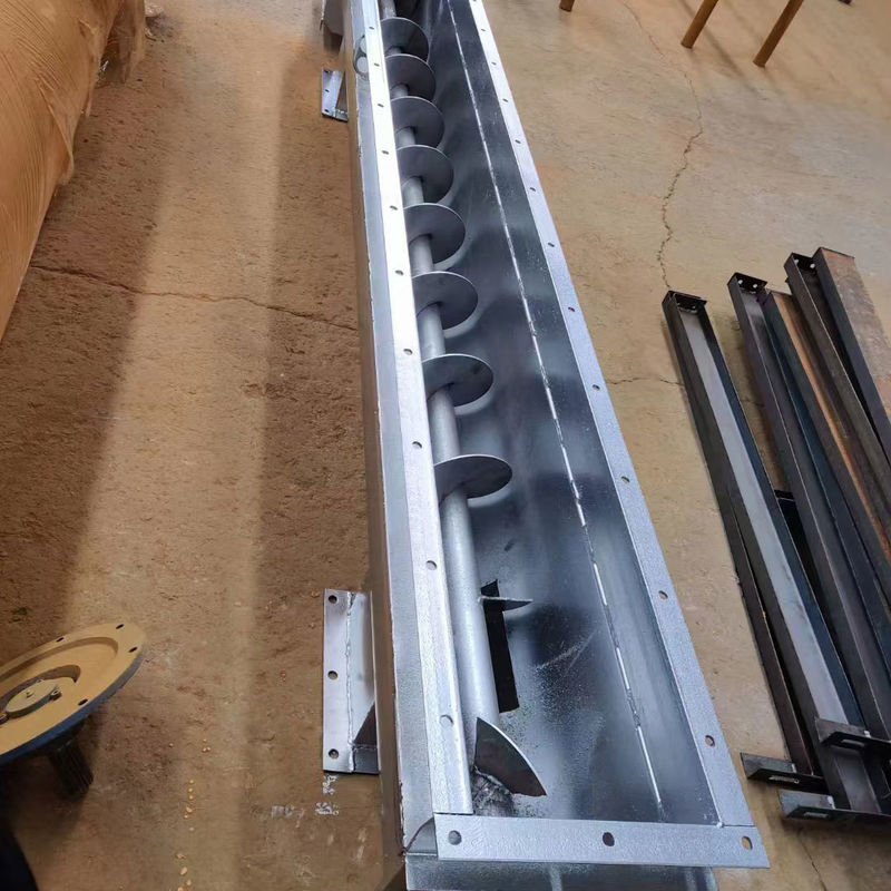 Convecteur à vis en forme de U de 5000*350*460 mm pour le transport du blé, du maïs, du riz et du paddy