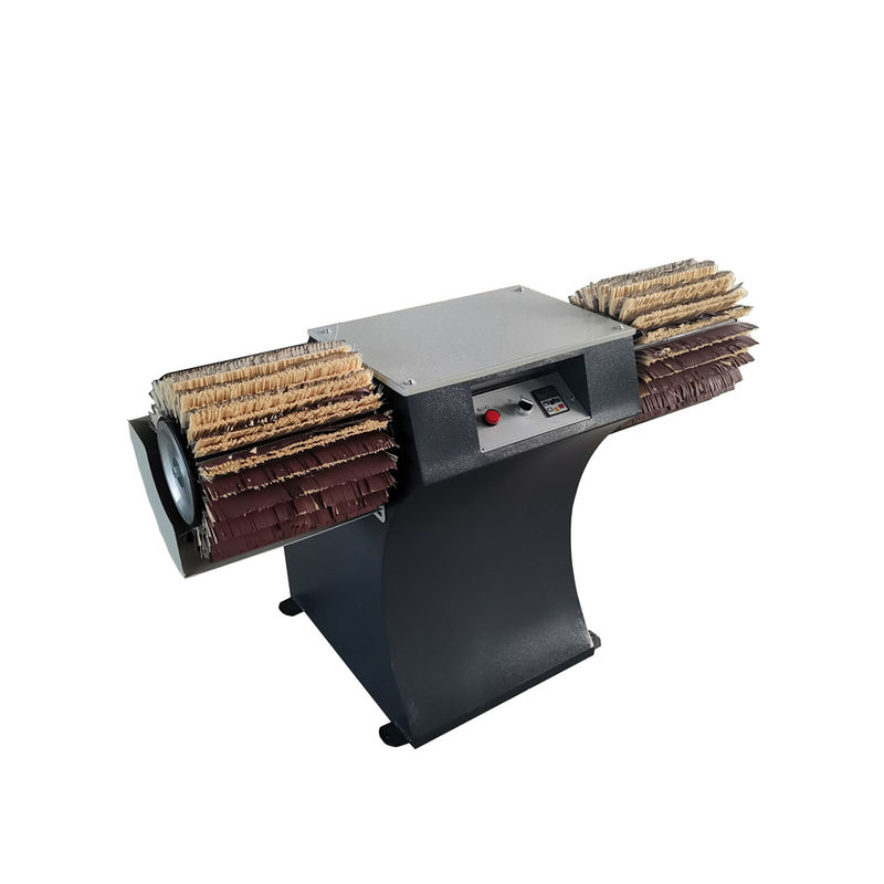 Facile à utiliser machine de ponçage à double axe pour le brossage de planches de bois en banc en forme